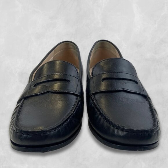 Cole Haan Pinch Traditional Penny Loafer Leather Slip On Flat Shoe Black W 9.5 - Picture 2 of 13
